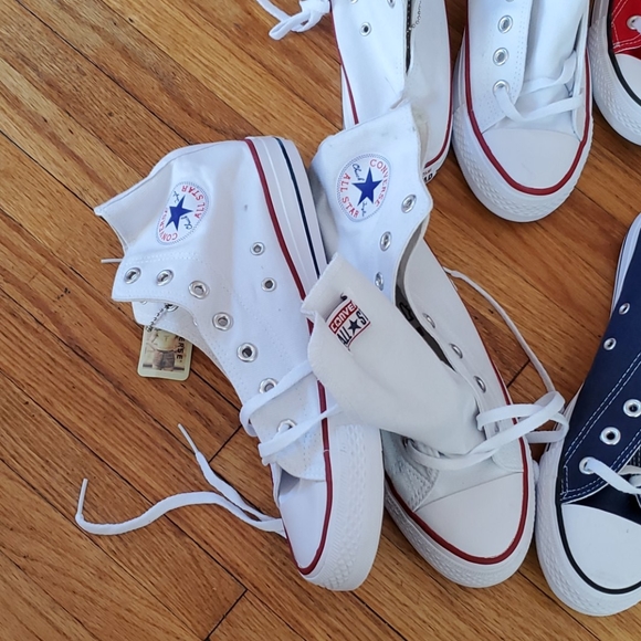 Unisex Chuck Taylor Converse Blue, White & Red - Picture 2 of 3